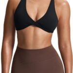 Women's Low-Intensity Sports Bra (Front Twist and Cross Straps)