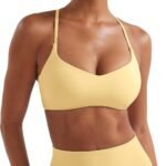 Women's Y-Shaped Backless Sports Bra (with padding, racerback)