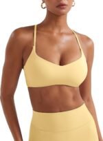 Women's Y-Shaped Backless Sports Bra (with padding, racerback)