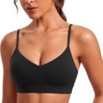 V-Neck Sports Bra (Light Support, Removable Pads)