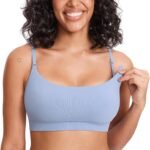 Ribbed Maternity Nursing Bra (Soft Support, Seamless and Wire-Free)