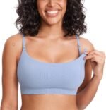 Ribbed Maternity Nursing Bra (Soft Support, Seamless and Wire-Free)