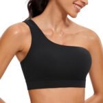 Women's One-Shoulder Sports Bra (Asymmetrical Straps, Low-Intensity Support)