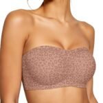 Strapless Jelly Gathering Seamless Wire-Free Bandeau Bra