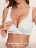 Women's Seamless Front-Close Wire-Free Push-Up Jelly Bra - Image 2